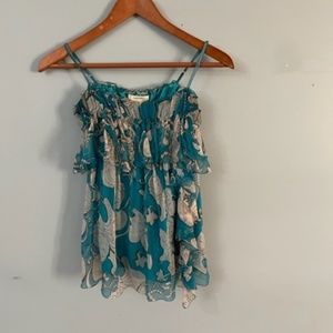 Sophie Max sleeveless blouse with spaghetti straps - (S)